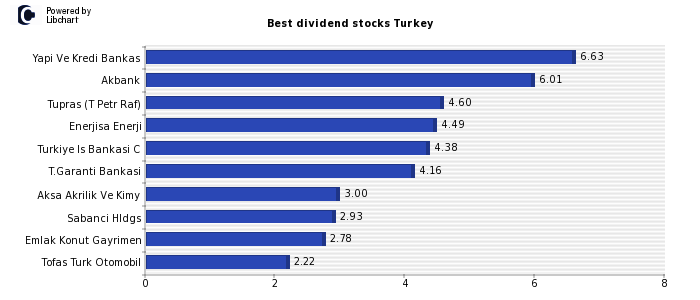 Best dividend stocks Turkey